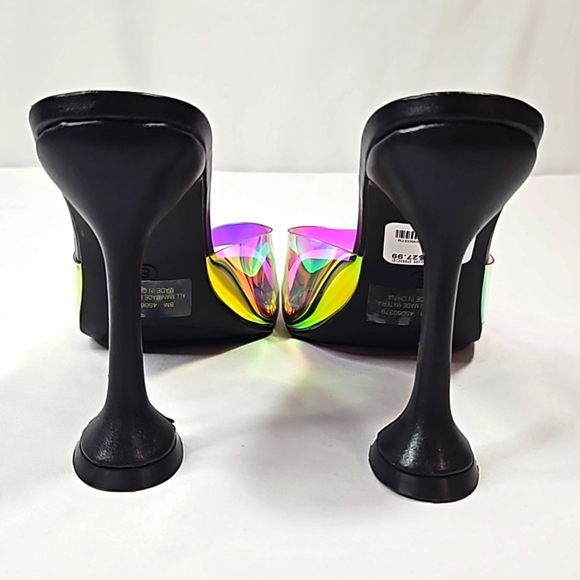 it's Iridescent black slip on heels Size 8 - Picture 6 of 9